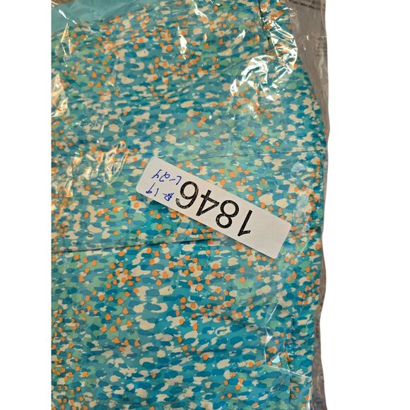 The North Face Girls M Jacket Turquoise/Orange Print winter warm - Picture 6 of 6